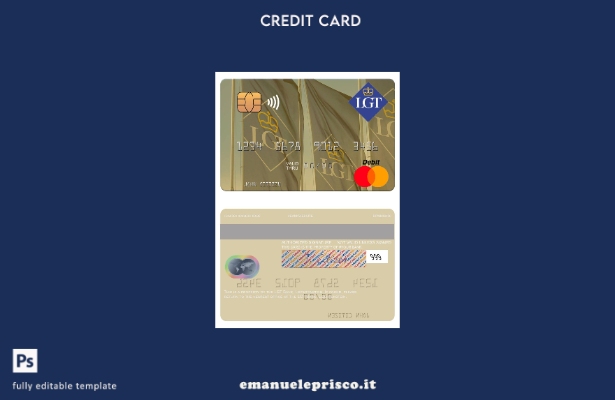 modello mastercard Liechtenstein LGT Bank in stile verificato